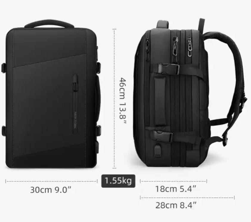 Mochila Travel Pro 3.0  con capa impermeable.